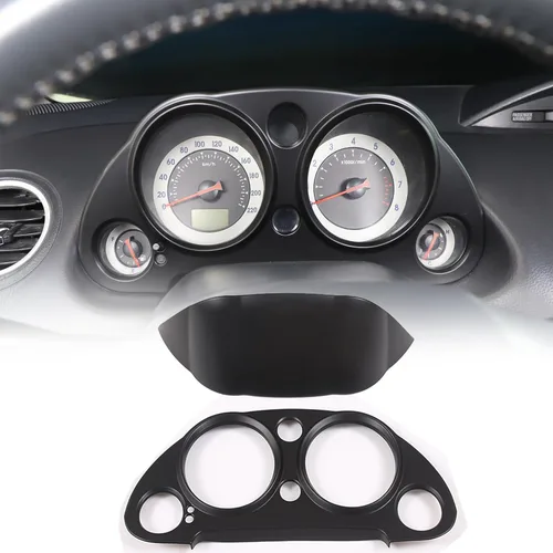 Vista 8 de Marco de panel de medidor de consola central compatible con Mitsubishi Eclipse 2006-2011, panel de instrumentos de tablero de automóvil