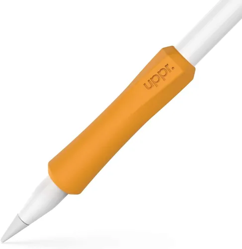 Vista 17 de UPPERCASE Designs NimbleGrip Premium Silicone Ergonomic Comfort Grip Holder, Dual Sided Design, Compatible with Apple Pencil Pro, USB-C, 2nd Beige