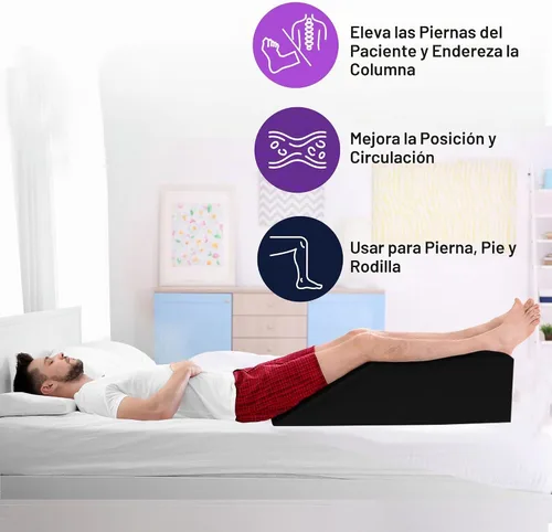 Vista 2 de ProHeal Almohada de elevación de piernas, almohada de espuma para piernas, soporte de rodilla, cadera y espalda, promueve la circulación sanguínea