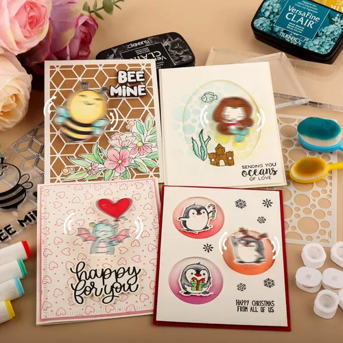 Vista 9 de BAOFALI Juego de 150 piezas de mini acción tambaleantes, resortes autoadhesivos, pequeños movers de Wobblers para hacer tarjetas, manualidades