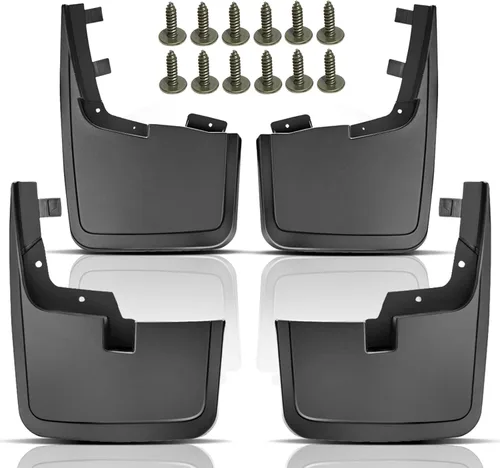 Vista 9 de YHTAUTO Juego de 4 protectores contra salpicaduras de barro para Ford F-150 2015-2020, con guardabarros de fábrica