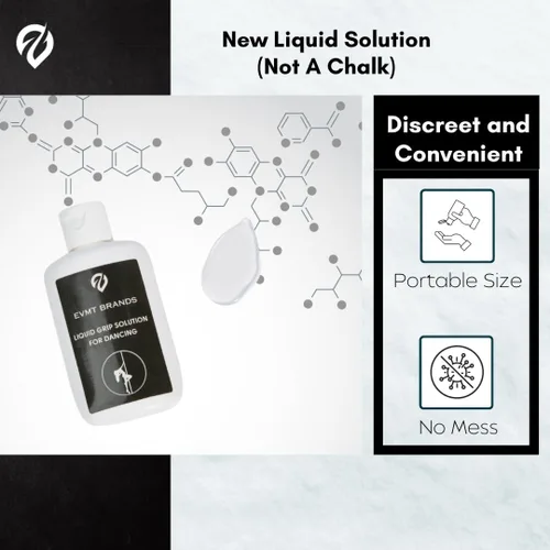 Vista 3 de EVMT Brands Liquid Chalk, Mess Free Gym Chalk for Weightlifting, Gymnastics, Rock Climbing, Dancing. Sweat Resistant and Long Lasting for Stronger