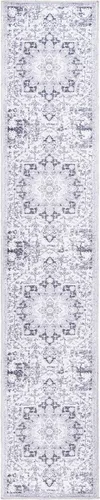 Vista 141 de Rugs.com Francesca Collection - Alfombra lavable de tejido plano, 2 x 3 pies, color blanco sal marina, perfecta para entradas, cocinas, rincones