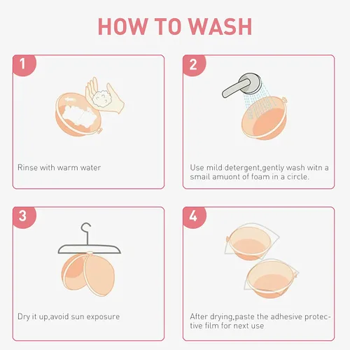 Vista 7 de SEFINEL Sticky Push Up Strapless Bra for Women Invisible Self Adhesive Bra for Backless Dress Reusable Nipple Cover