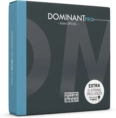 Vista 3 de THOMASTIK DP03A Cuerdas para violín, Dominant Pro, cuerda D, núcleo sintético, 4/4