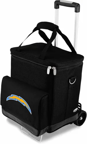 Vista 6 de Picnic TIME NFL Unisex-Adult NFL Cellar 6-Bottle Wine Carrier & Cooler Tote with Trolley