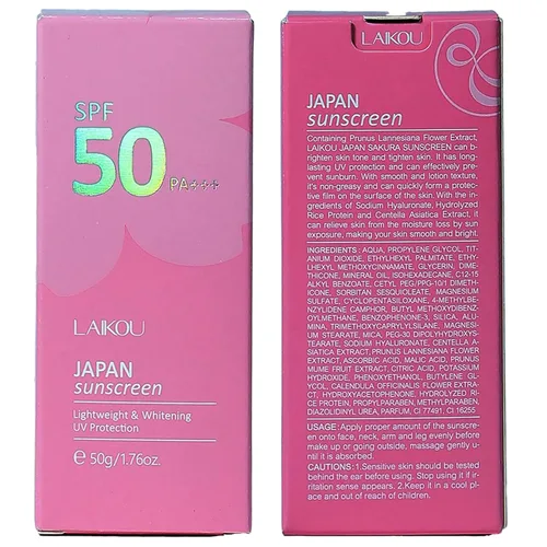 Vista 8 de Protector solar japonés SPF 50 PA+++ Rosada Essence Cream 1.76 oz Crema Facial Protector Solar Hidratante Cosméticos (1)