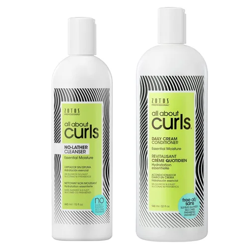 Vista 10 de ALL ABOUT CURLS No-Lather Cleanser Shampoo For Curly Hair Essential Moisture Gentle Cleansing Suds-Free Vegan & Cruelty Free Sulfate &