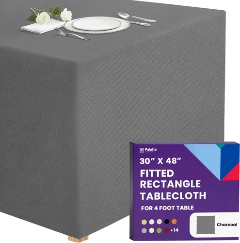 Vista 40 de Gee Di Moda - Mantel rectangular a medida en poliéster lavable para mesa de 4 pies, ideal para mesa de bufé, fiestas, cenas, bodas, vacaciones