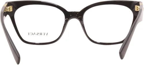 Vista 4 de Versace Gafas 3294 GB1 para mujer, marco óptico de borde completo, color negrodorado, 2.087in