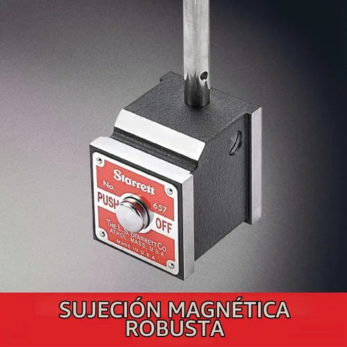 Vista 4 de Starrett Serie 657 Set Completo de base magnética y ensamblaje, con indicador, 1
