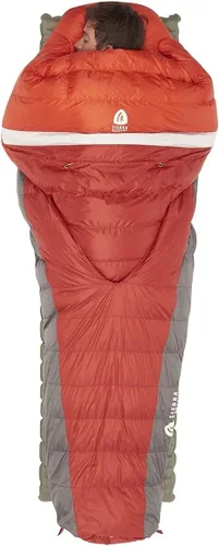 Vista 6 de Sierra Designs Backcountry Bed - Saco de dormir de 20 grados con relleno Dridown de 650 - Saco de dormir ligero sin cremallera para acampar