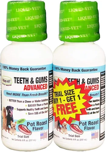 Vista 11 de Liquid-Vet - Suplementos avanzados para dientes y encías para perros, cuidado dental para perros, cuidado bucal bucal, sarro + placa + gingivitis