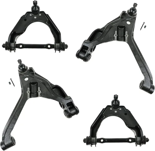 Vista 44 de TRQ Brazo de control superior e inferior del lado del conductor y del pasajero con juego de rótulas compatible con Chevrolet GMC 89-02