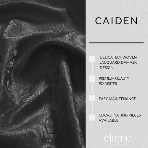 Vista 3 de Elrene Home Fashions Caiden Elegance Servilletas de tela de damasco impermeables, resistentes a las manchas y a las arrugas (juego de 4), 17 x 17