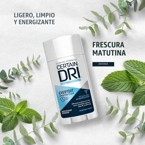 Vista 3 de Certain Dri Fuerza diaria, aroma fresco matutino, 2.6 onzas