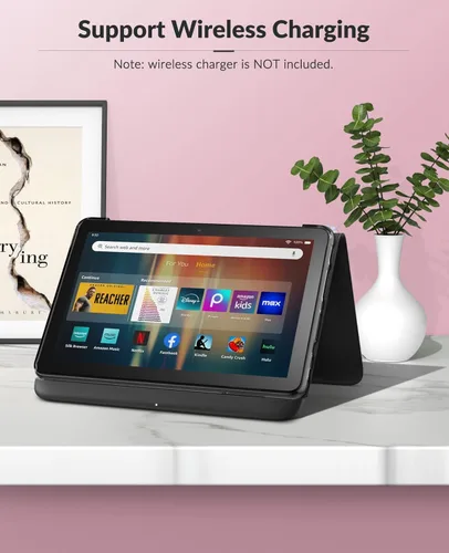 Vista 47 de MoKo Funda compatible con la nueva tablet Kindle Fire HD 8 y 8 Plus (12ª generación-versión 2024/2022) de 8 pulgadas, cubierta trasera de TPU suave