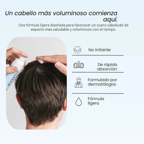 Vista 7 de Growplex Vitafoam - Espuma de minoxidil al 5% para hombres y mujeres, Minoxidil con bloqueo DHT para hombres, espuma, no grasa, fórmula de secado
