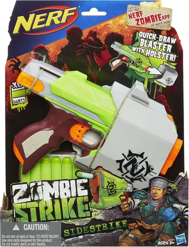 Vista 2 de Dinamitero de juguete Nerf Zombie Strike Sidestrike , Gris claro, lima