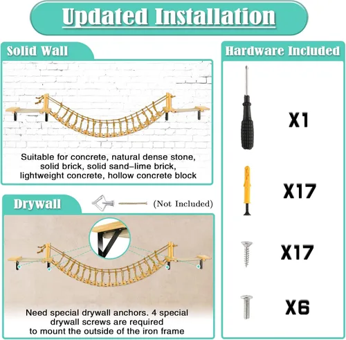 Vista 4 de Estantes de Pared para Gatos Calmbee - Árbol Colgante de 178 cm con Nido y Repisa en Forma de Nube