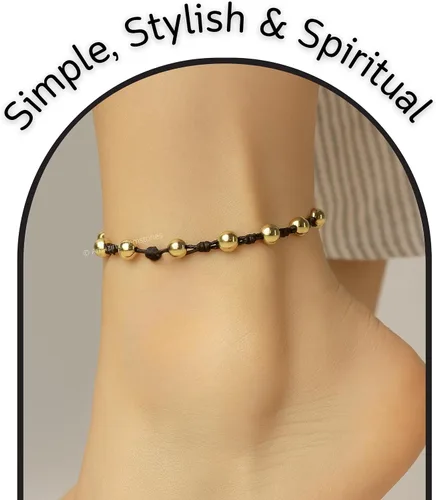 Vista 154 de Amazing Gemstone Crystal Anklet Ankle Bracelets for Women - Waterproof Beaded Healing Crystal Anklets, Plus Size Chakra Gemstone Bead Anklet