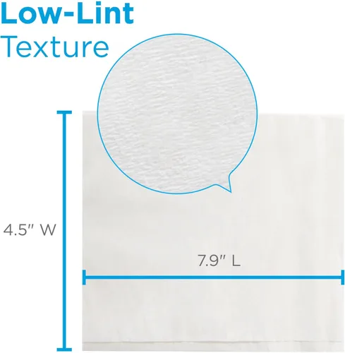 Vista 4 de AccuWipe - Delicada toallita reciclada, ligera, no estéril, 1 capa, tejido desechable de 4-1/2 x 8-1/4 pulgadas (caja de 280)