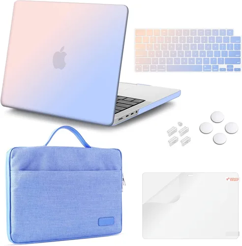Vista 10 de iCasso Funda rígida para MacBook Air de 15 pulgadas 2025 2024 2023 Release M4 A3241 M3 A3114 M2 A2941, funda rígida y bolsa de transporte