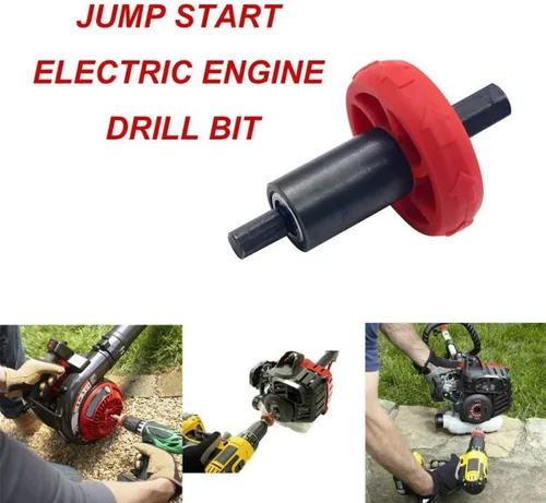 Vista 4 de Arrancador del motor, adaptador de broca eléctrica de arranque para recortadora de gas, herramienta de soplador para botón de enchufe Troy-Bilt
