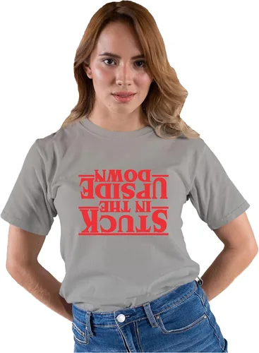 Vista 52 de Go All Out Camiseta para adultos Stuck in The Upside Down