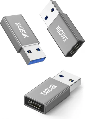 Vista 11 de [10 Gbps] Adaptador USB C hembra a USB macho (paquete de 2), adaptador 3.1 USB A a USB C, sincronización de datos SuperSpeed de una cara XAOSUN