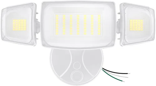 Vista 11 de Olafus Luces de inundación de 80 W para exteriores, luces de seguridad LED de 8000 lm controladas por interruptor, reflectores exteriores