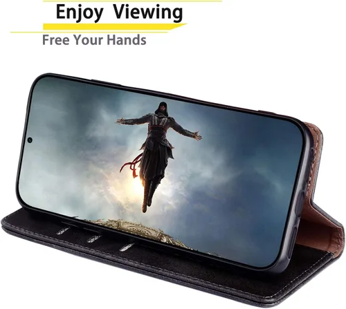 Vista 7 de SUANPOT Funda de piel tipo cartera para Samsung Galaxy S20 de 6.2 pulgadas (no S20+/S20 Ultra) con bloqueo RFID, tarjetero de crédito, funda