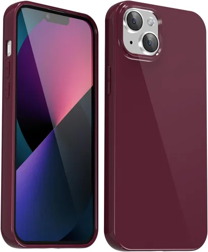Vista 649 de Svanove para iPhone 7 Plus/ 8 Plus, funda de silicona, de goma suave brillante y gel de jey lindo, funda protectora de plástico simple y lisa