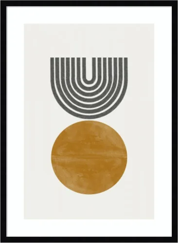 Vista 13 de Amanti Art Framed Wall Art Print 21x17 Retro Move by THE MIUUS STUDIO, Abstract Wall Art, Mid Century Modern Decor, Small Poster Painting Artwork