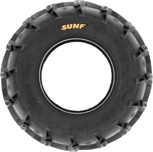 Vista 4 de Juego de 4 neumáticos SunF 25x8-12 delanteros y 25x10-12 traseros Deep Mud + Trail ATV UTV Off-Road Neumáticos, 6PR, sin cámara A050