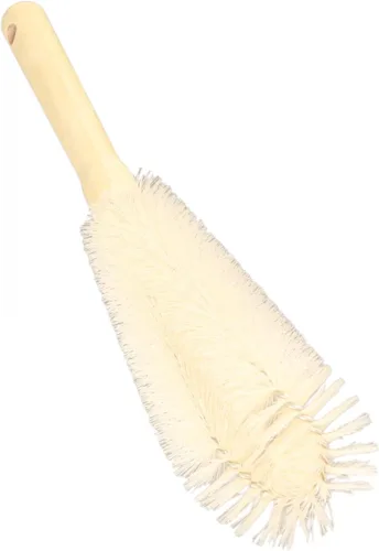 Vista 9 de Cepillo limpiador de botellas con mango largo de madera, cepillo para botella de agua, cepillo de cocina para biberón, taza, jarra, tetera, botellas