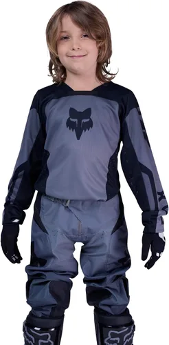Vista 10 de Fox Racing 180 - Camiseta de motocross juvenil para bicicleta de tierra, escudo amarillo fluorescente, talla S