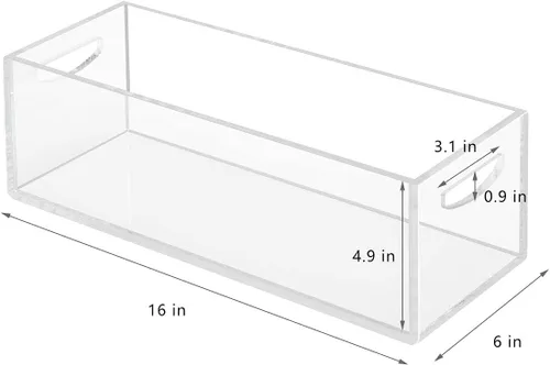 Vista 2 de AITEE Paquete de 2 cajas de almacenamiento de DVD/CD, contenedor de almacenamiento acrílico para Blu-Rays, libros pequeños/folletos, fundas