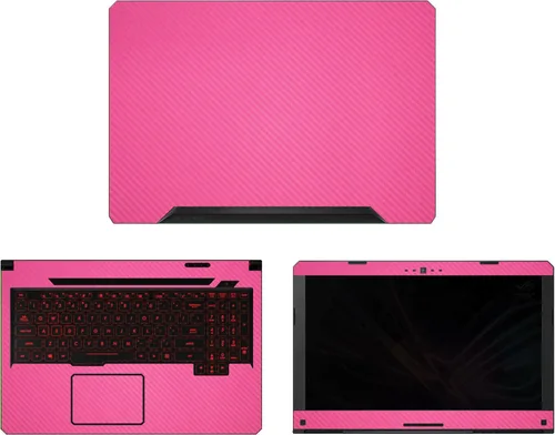 Decalrus protectora calcomanía para Asus Tuf Gaming Laptop fx504 (pantalla de 15.6") de computadora portátil Rosa cubierta de funda de piel de fibra
