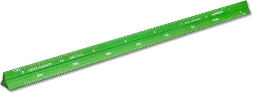 Vista 25 de Alumicolor Regla Métrica de Bolsillo para Arquitecto de Aluminio, 15CM, Negro