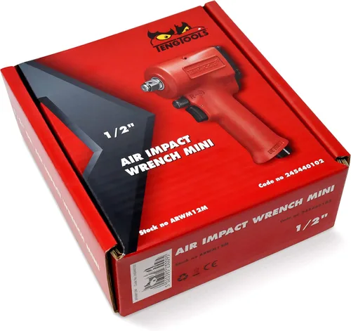 Vista 9 de Teng Tools ARWM12M - Pistola de llave de impacto neumática compacta reversible de 1/2 pulgada de alto par