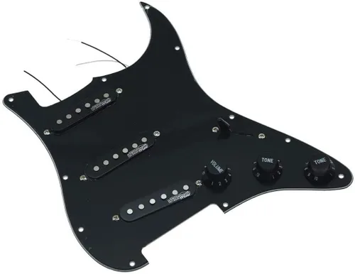 Vista 10 de Dopro Golpeador de guitarra cargado con pastillas Wilkinson precableado ST Pickguard para USA/México FD Strat Stratocaster Aged Pearl