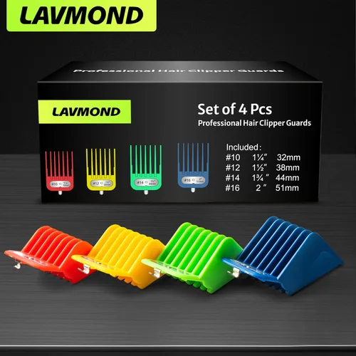 Vista 6 de Juego de protectores cortapelos extralargos compatibles con Andis Master, Oster Fast Feed, Andis AAC-1, GC, LCL, ML, PM-1, PM-2, RCAC,RS-1,US-1