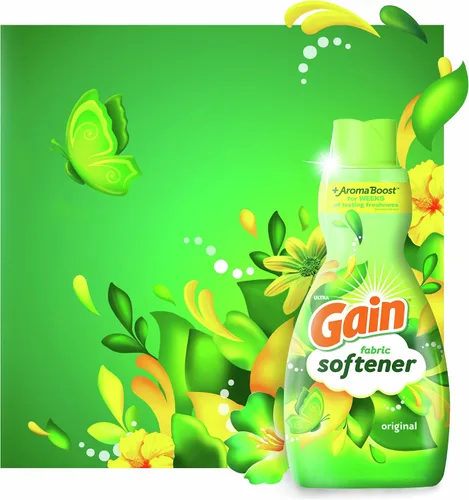 Vista 12 de Gain Líquido suavizante de telas para lavandería, aroma original, 41 onzas líquidas, 48 cargas, compatible con él, paquete de 4