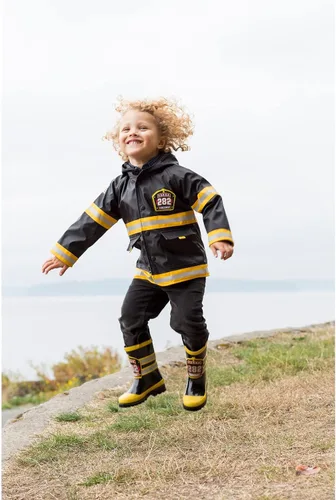 Vista 2 de Western Chief Botas de lluvia con asas para niños pequeños y niños, botas impermeables prémium para niños y niñas