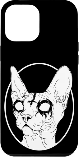 Vista 26 de Black Metal Sphynx Cat Pastel Goth and Death Metal Case for iPhone 17
