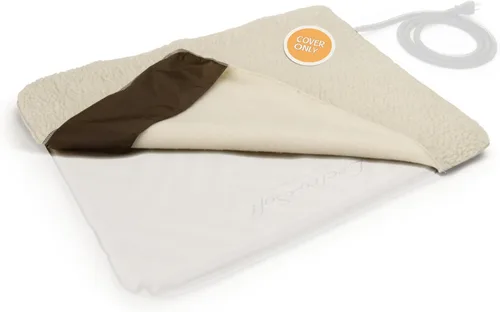 Funda de recambio Lectro-Soft para camas calefactoras de K&H Pet Products (cama no incluida), Rosado/Blanco apagado
