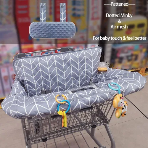 Vista 58 de Funda para carrito de compras para bebé de algodón, lavable a máquina para bebés, niños pequeños, niños o niñas, grandes (lindas)