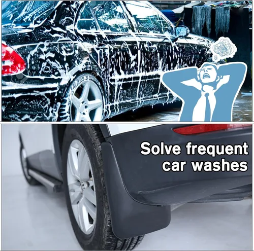 Vista 4 de biosp Auto Mud Flaps Splash Guards para Volkswagen VW Tiguan 2010 2011 2012 2013 2014 2015 2016 2017 Cubierta de guardabarros delantero y trasero PP