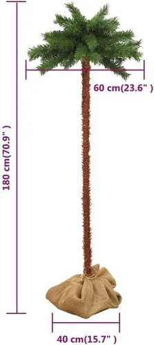 Vista 6 de Árbol de Navidad artificial de palmera preiluminado, árbol de Navidad artificial, arbol de Navidad con Luces, árbol de Navidad, arbolitos